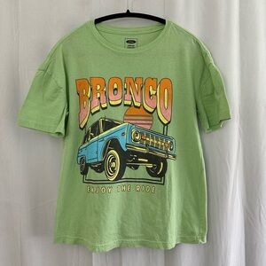 Ford Bronco Mint Green Graphic Tee Shirt Womens Size XS